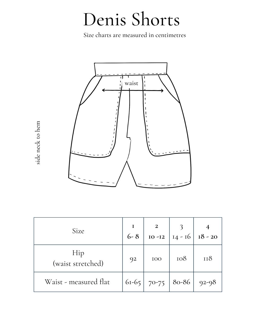 Womens shorts | Size 6-20 | sustainable fashion brand