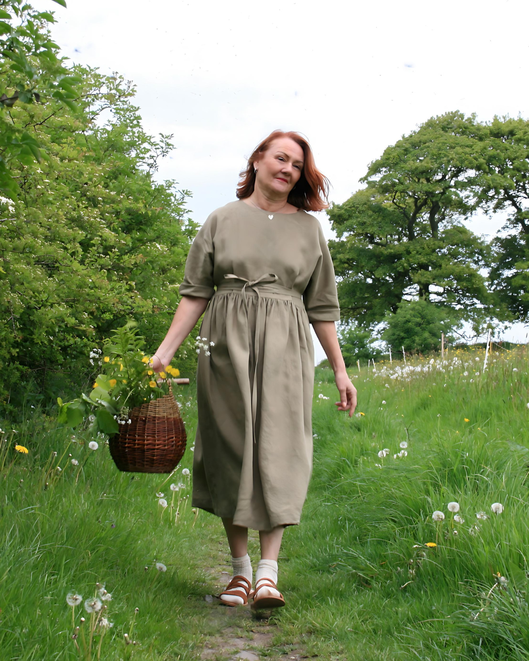 Womens Midi Dress | Irish Linen Dress | Size 6-24 | sustainable fashion brand