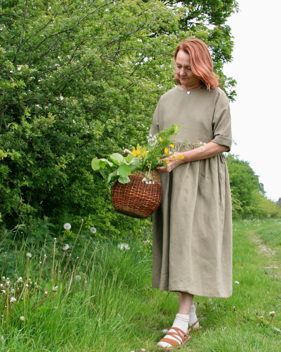 Womens Midi Dress | Irish Linen Dress | Size 6-24 | sustainable fashion brand