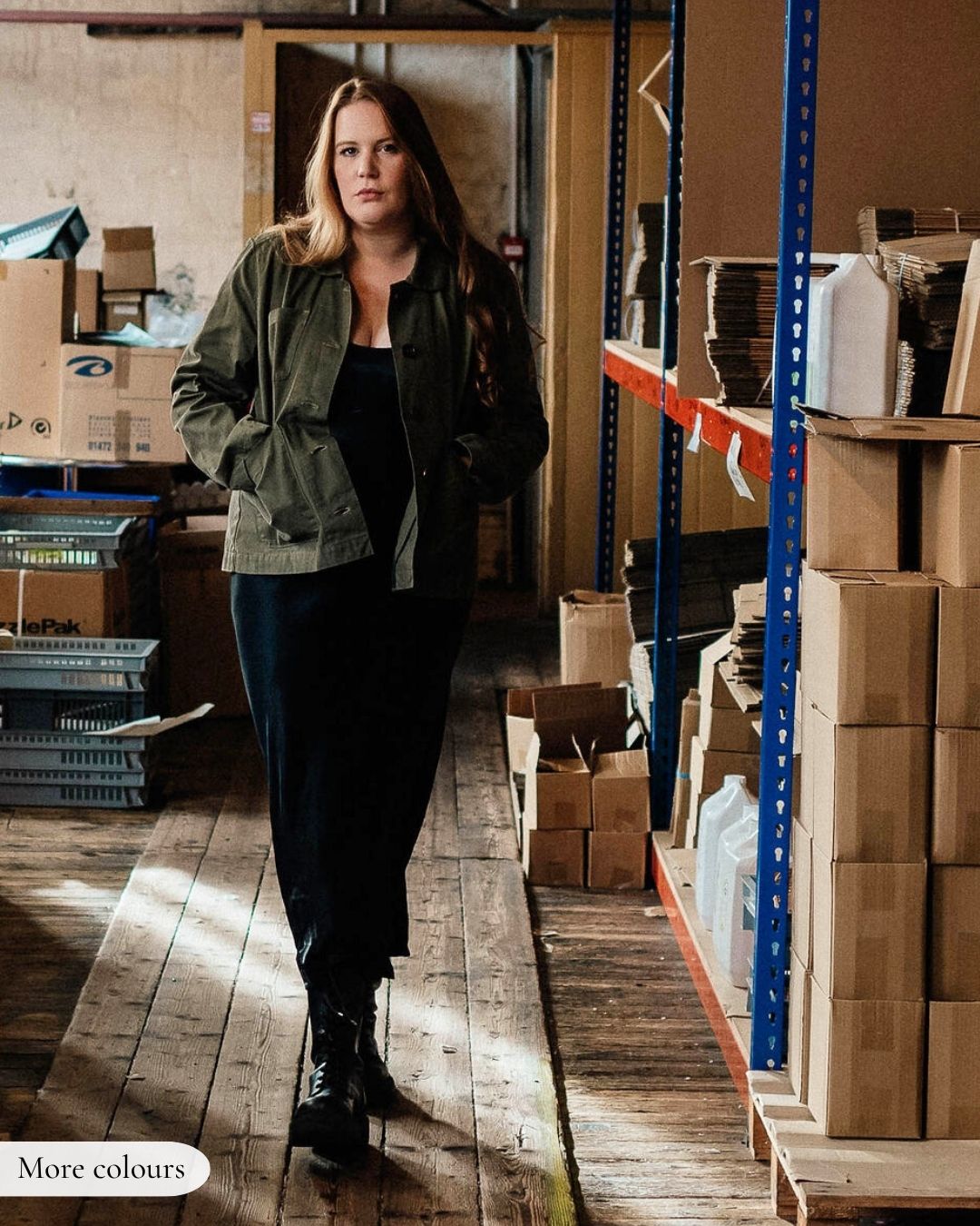 Model standing wearing Jack jacket