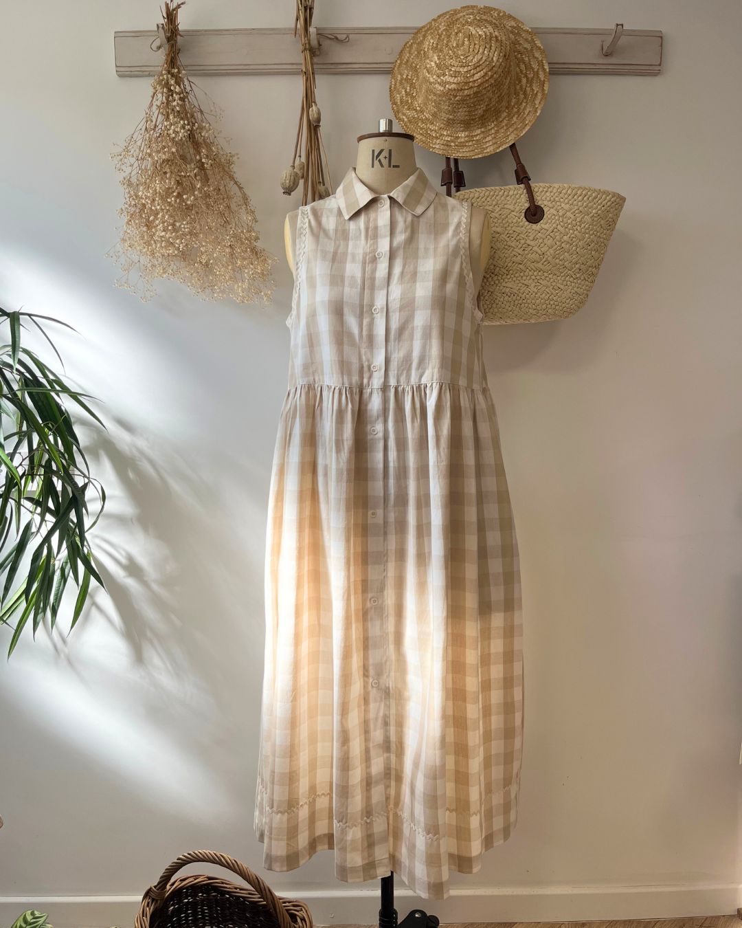 DOROTHY | shirt dress | organic cotton check