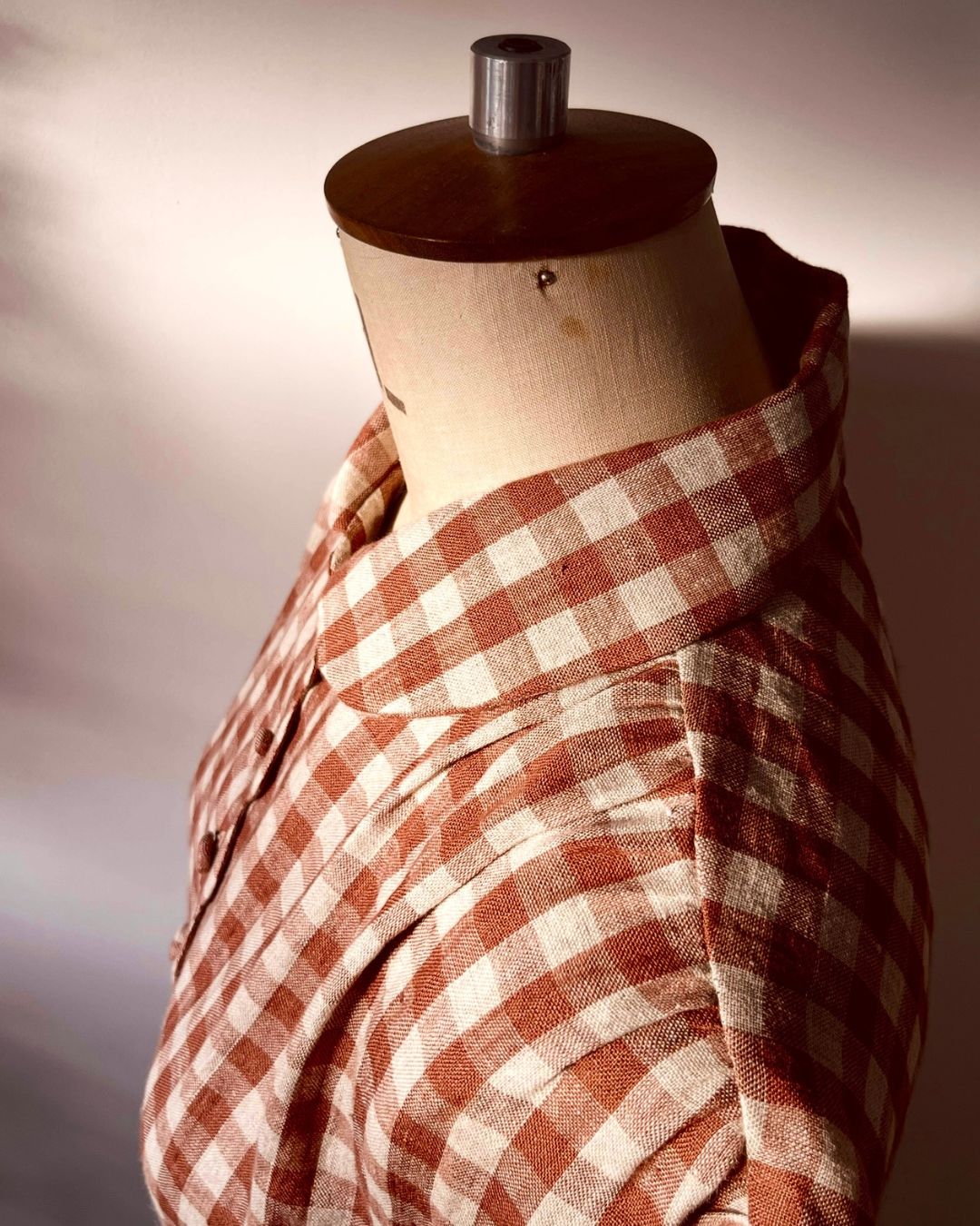 Linen dress | scalloped front soft shoulder | gathered skirt| sizes 6-24|  sustainable fashion brand