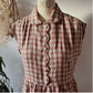 Linen dress | scalloped front soft shoulder | gathered skirt| sizes 6-24|  sustainable fashion brand