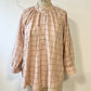 Womens', loose gathered blouse, sustainably made in Lancashire. sizes 6- 20