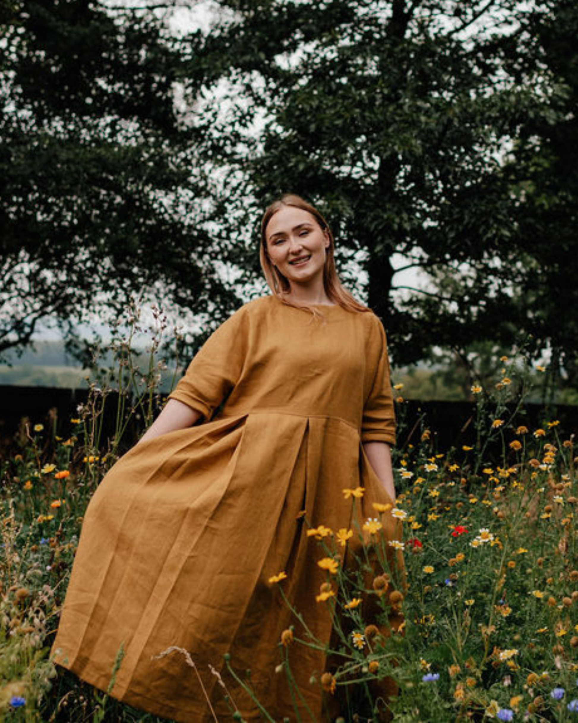 Womens Linen Dress | Pleated Dress | Size 6-24 | sustainable fashion brand