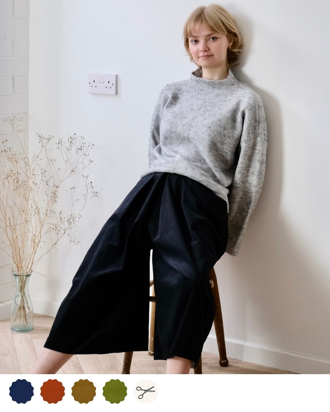 culottes in corduroy.