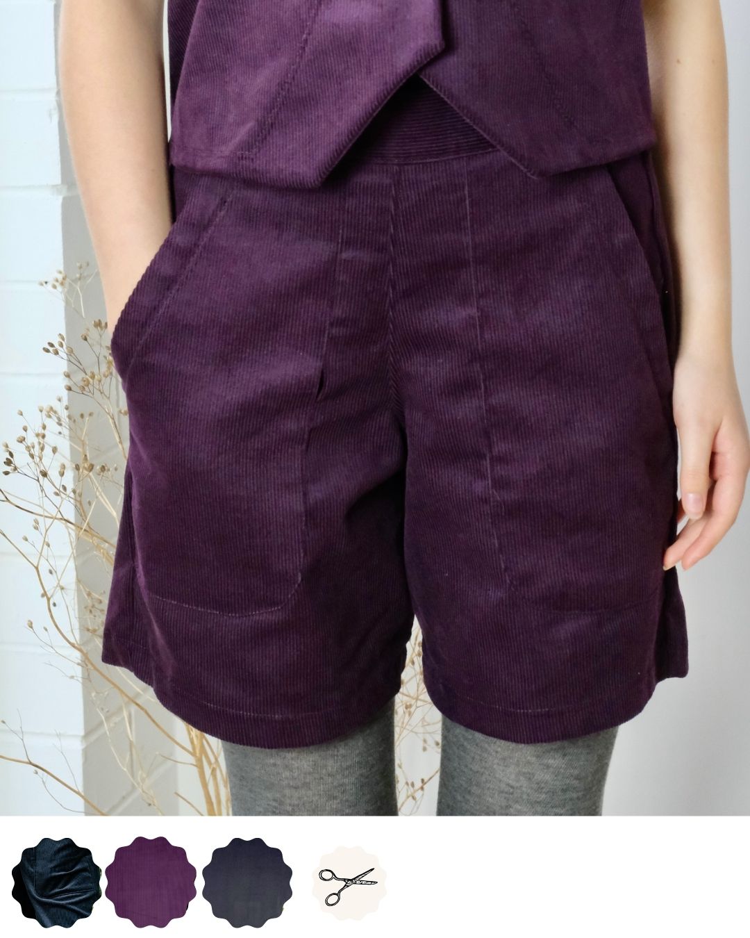 DENIS | corduroy shorts