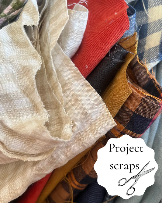 A collection of premium scraps for zero waste sewing projects.