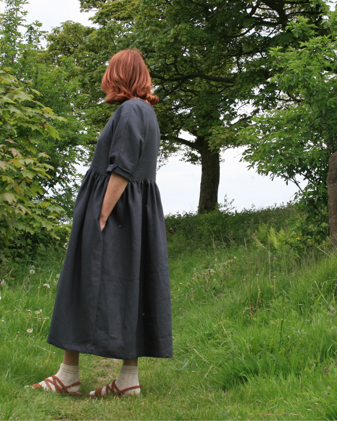 Womens Midi Dress | Irish Linen Dress | Size 6-24 | sustainable fashion brand