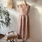 Linen dress | scalloped front soft shoulder | gathered skirt| sizes 6-24|  sustainable fashion brand