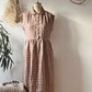 Linen dress | scalloped front soft shoulder | gathered skirt| sizes 6-24|  sustainable fashion brand