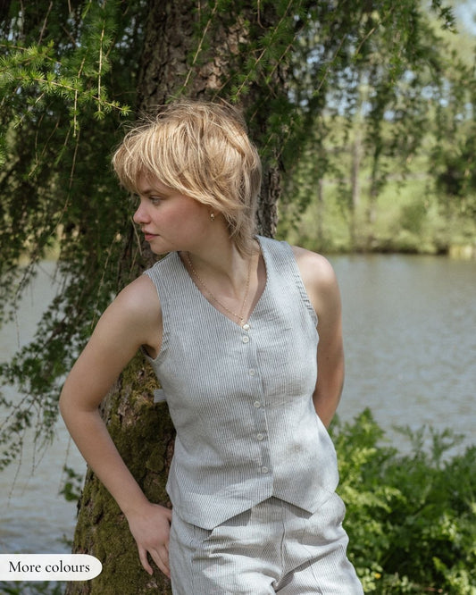 LOOMING | Waistcoat | linen