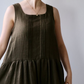 JOYCE | pinafore dress | low waist |linen