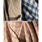 Three different checkered fabric swatches labeled 'Orchard', 'Lupin', and 'Nougat'.