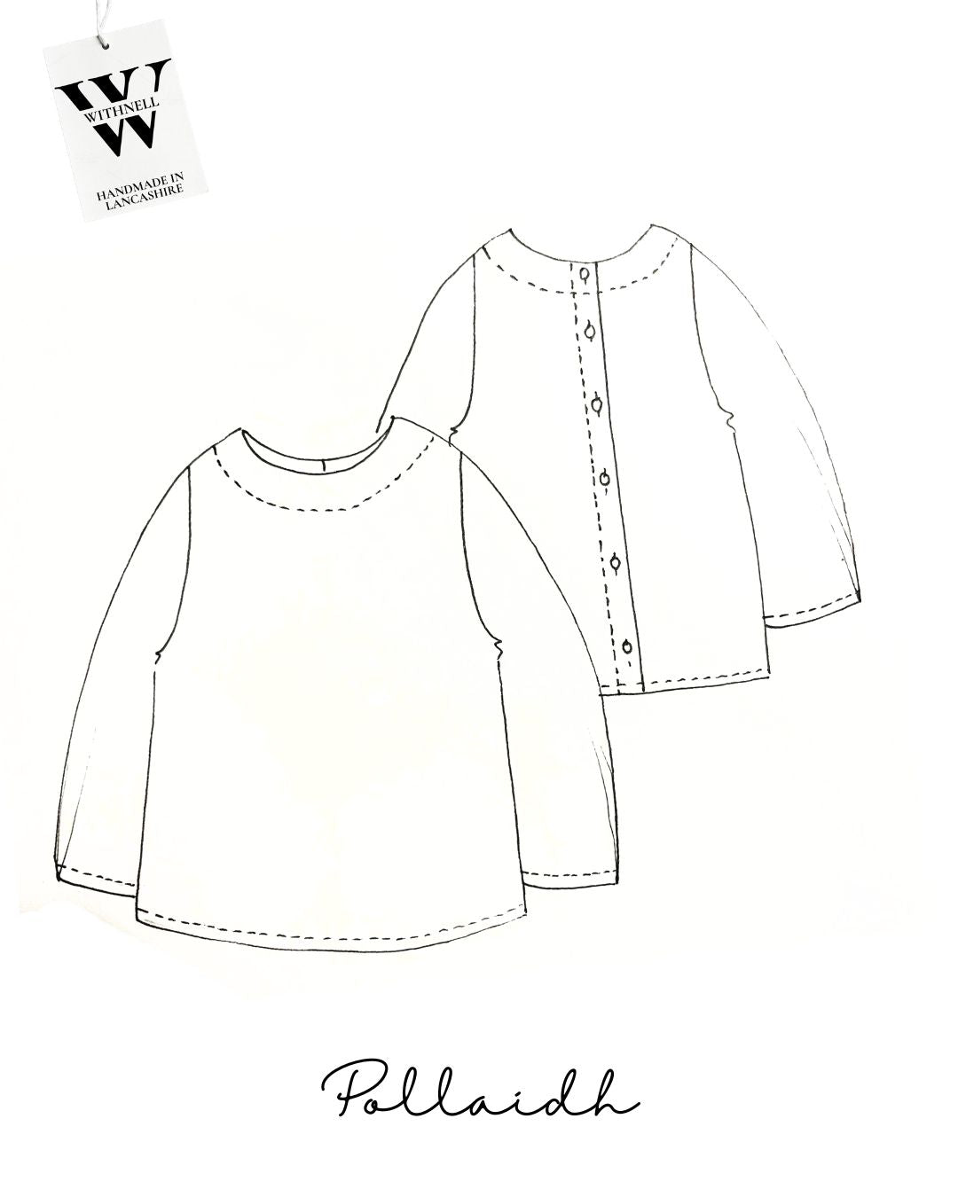 Pollaidh scooped neck  linen top