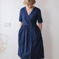 Short sleeve wrap front dress with tie belt. Withnell sustainable fashion sizes 6 - 20 