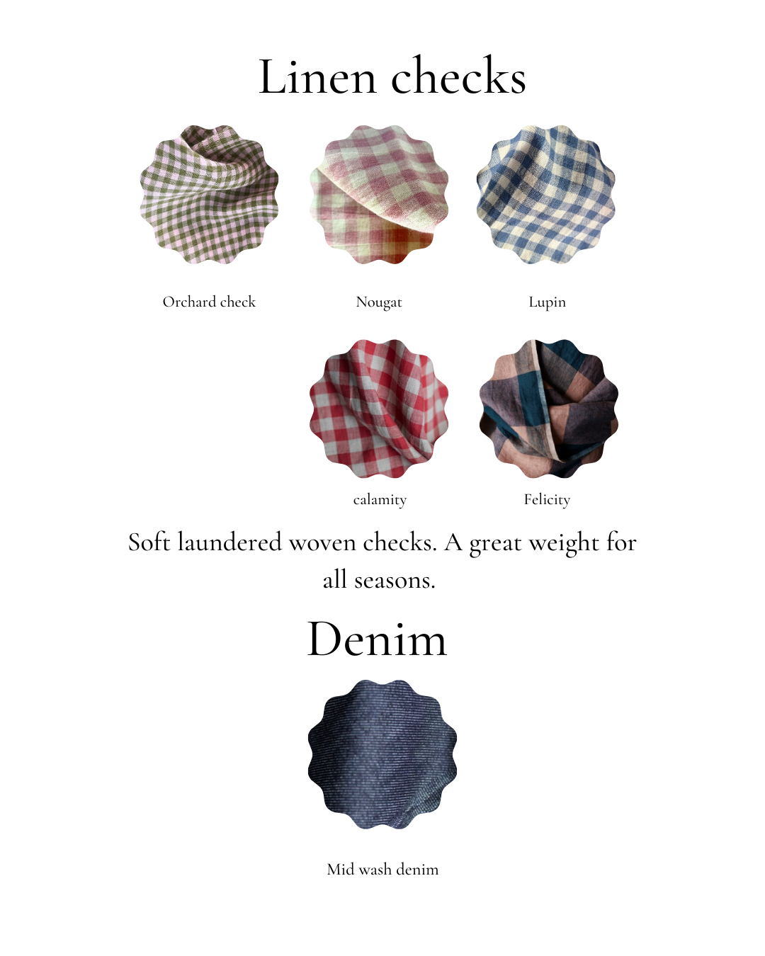 Fabric options | Frida wrap dress | sizes 6 -22  | sustainably made.