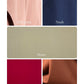 Color swatches labeled 'Effie pink', 'Noah', 'Stone', 'Redcurrant', and 'Brick' on a white background.