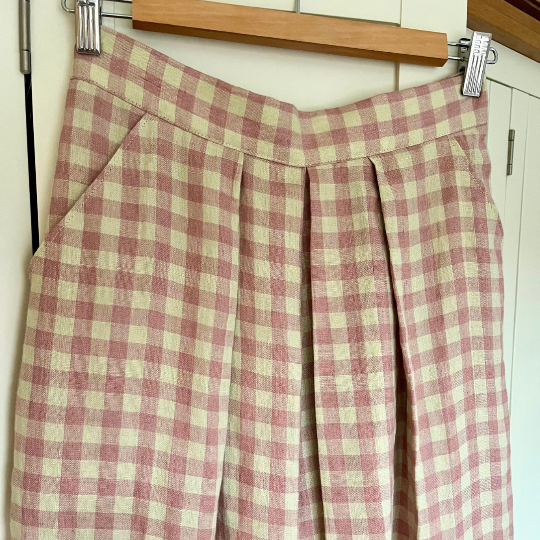 Womens Culottes | Linen Check | Culottes | Size 6-24